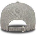 casquette-courbee-grise-ajustable-avec-logo-rouge-9twenty-fleck-cord-associazione-sportiva-roma-serie-a-new-era