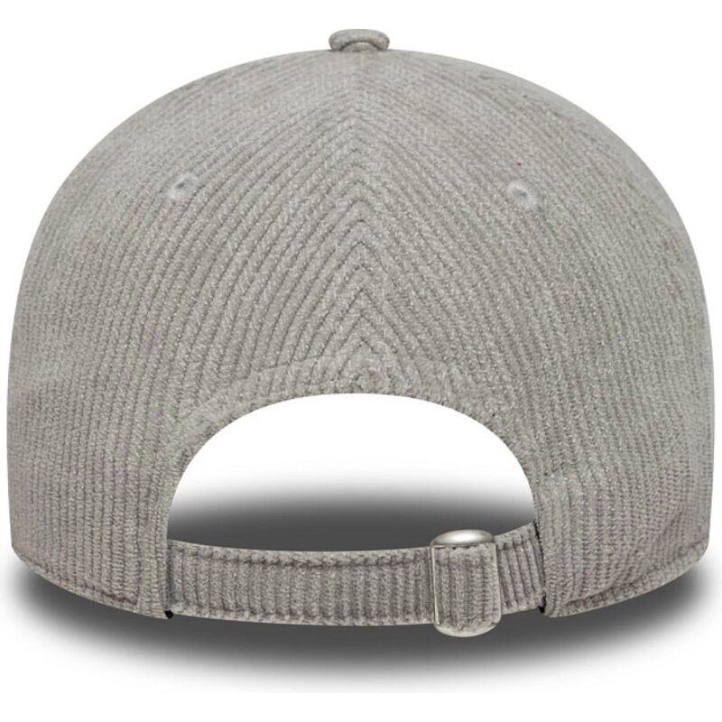 casquette-courbee-grise-ajustable-avec-logo-rouge-9twenty-fleck-cord-associazione-sportiva-roma-serie-a-new-era