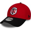 mutzen-gebogen-rot-snapback-9forty-team-der-stade-toulousain-top-14-von-new-era