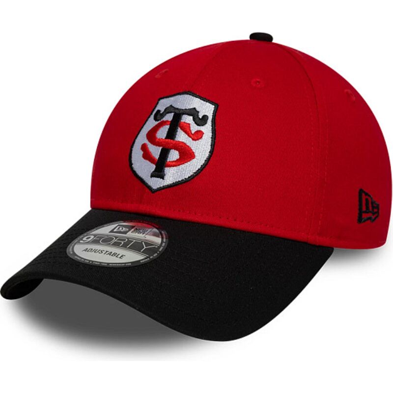 casquette-courbee-rouge-et-noire-snapback-9forty-team-stade-toulousain-top-14-new-era