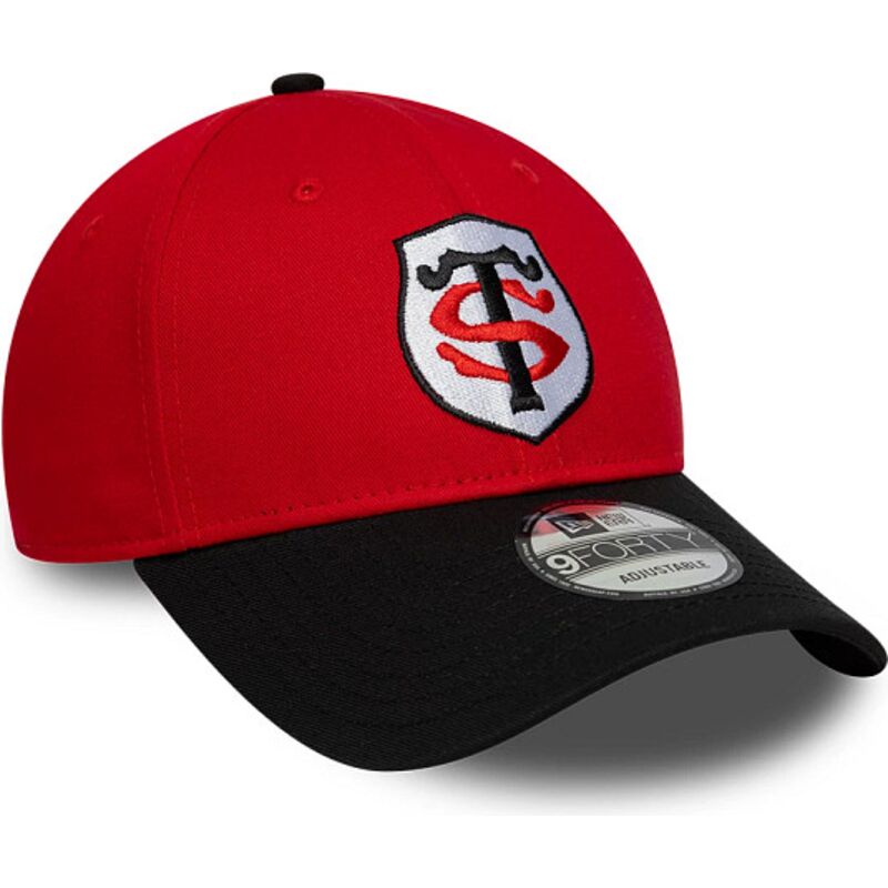 casquette-courbee-rouge-et-noire-snapback-9forty-team-stade-toulousain-top-14-new-era