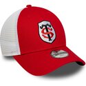 mutzen-gebogen-rot-verstellbares-band-fur-kinder-9forty-league-der-stade-toulousain-top-14-von-new-era