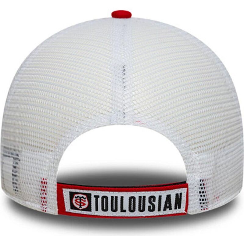 casquette-trucker-rouge-et-blanche-ajustable-pour-enfant-9forty-league-stade-toulousain-top-14-new-era