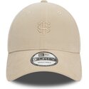 casquette-courbee-beige-ajustable-avec-logo-beige-9forty-baby-cord-stade-toulousain-top-14-new-era