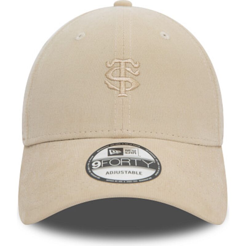 mutzen-gebogen-beige-verstellbares-band-9forty-baby-cord-der-stade-toulousain-top-14-von-new-era