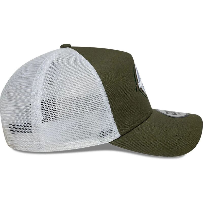 casquette-trucker-verte-et-blanche-a-frame-seasonal-haas-f1-team-formula-1-new-era