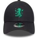 casquette-courbee-grise-ajustable-avec-logo-vert-9forty-seasonal-aston-villa-football-club-premier-league-new-era
