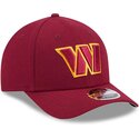 mutzen-gebogen-rot-snapback-9forty-m-crown-team-der-washington-commanders-nfl-von-new-era