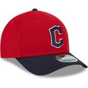 mutzen-gebogen-rot-snapback-9forty-m-crown-player-replica-der-cleveland-guardians-mlb-von-new-era