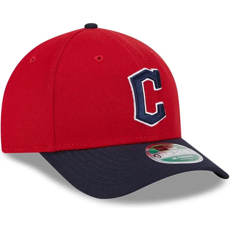 mutzen-gebogen-rot-snapback-9forty-m-crown-player-replica-der-cleveland-guardians-mlb-von-new-era