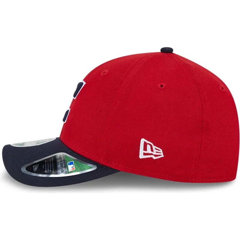 mutzen-gebogen-rot-snapback-9forty-m-crown-player-replica-der-cleveland-guardians-mlb-von-new-era