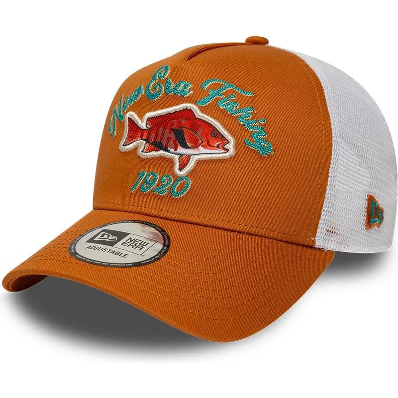 mutzen-gebogen-orange-snapback-a-frame-fishing-von-new-era mutzen-gebogen-orange-snapback-a-frame-fishing-von-new-era