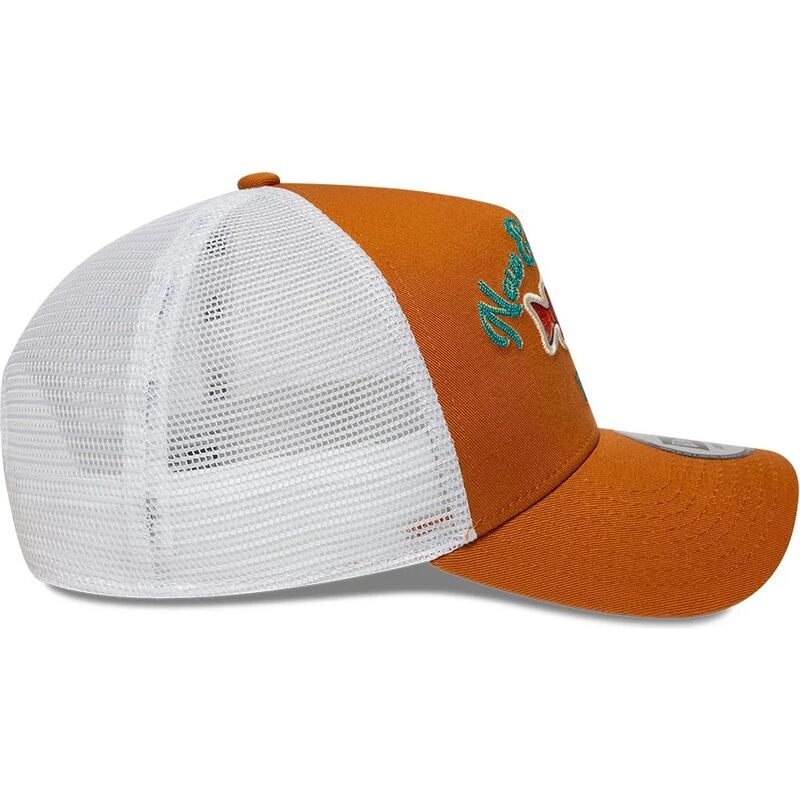 casquette-trucker-orange-et-blanche-a-frame-fishing-new-era casquette-trucker-orange-et-blanche-a-frame-fishing-new-era