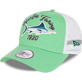 Mützen gebogen grün snapback A Frame Fishing von New Era