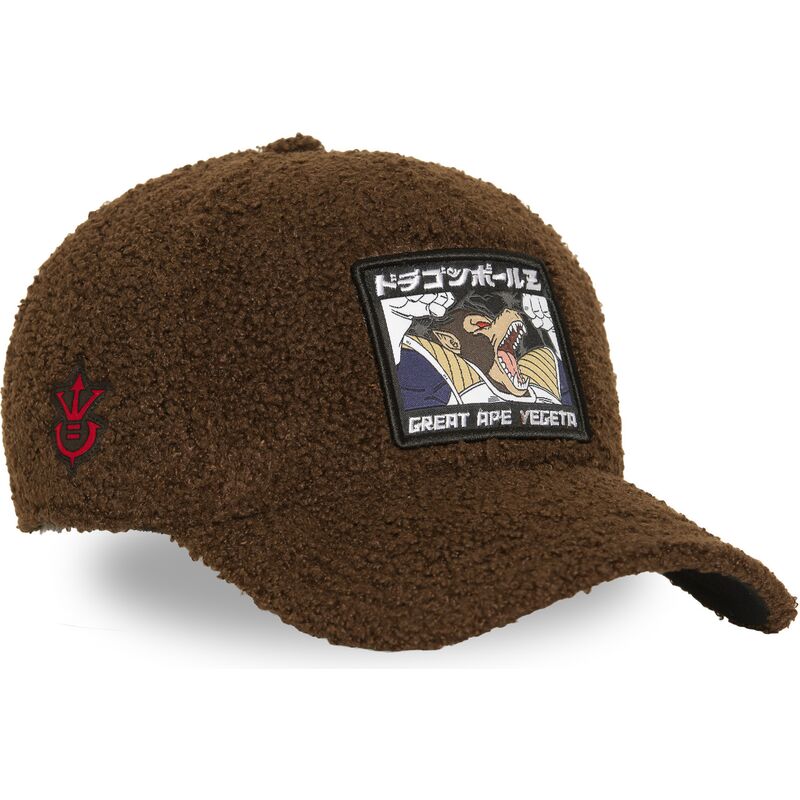 mutzen-gebogen-braun-snapback-great-ape-dbz12-she-vegeta-dragon-ball-von-capslab