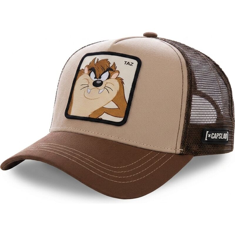 mutzen-gebogen-braun-snapback-tasmanischer-teufel-looney-tunes-von-capslab