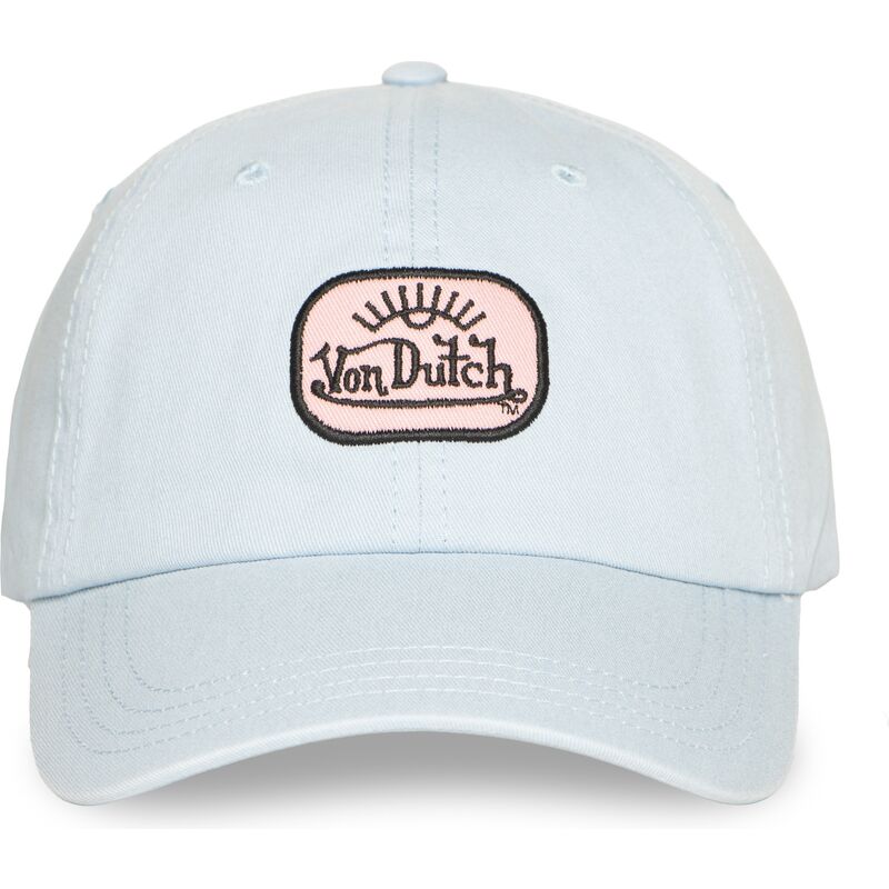 hellblaue-verstellbare-curved-cap-log11-von-von-dutch hellblaue-verstellbare-curved-cap-log11-von-von-dutch