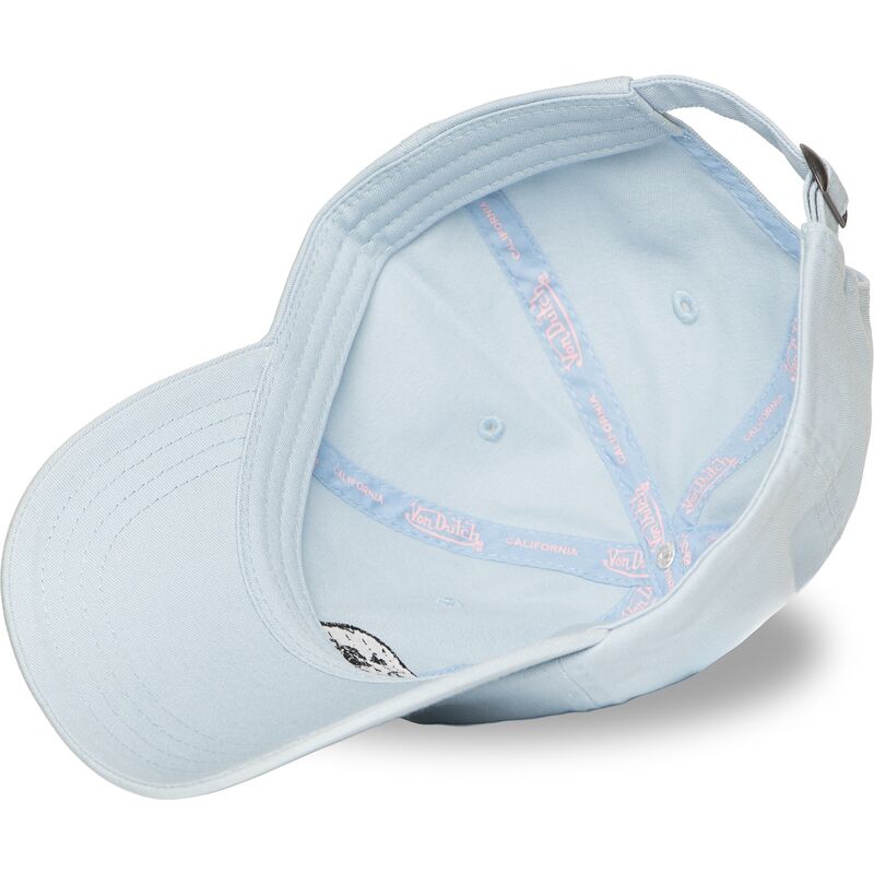 hellblaue-verstellbare-curved-cap-log11-von-von-dutch hellblaue-verstellbare-curved-cap-log11-von-von-dutch