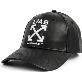 Casquette courbée noire ajustable Clamp Arrows PU Leather L/AB c/o Off-White™