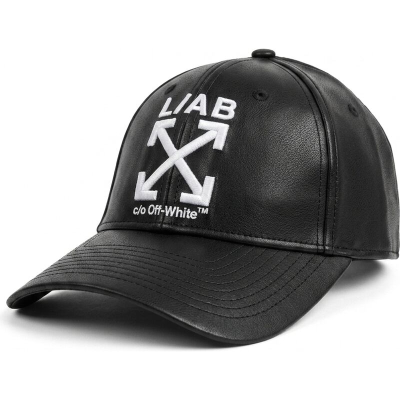 casquette-courbee-noire-ajustable-clamp-arrows-pu-leather-l-ab-c-o-off-white