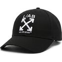 casquette-courbee-noire-ajustable-avec-logo-blanc-clamp-arrows-twill-l-ab-c-o-off-white