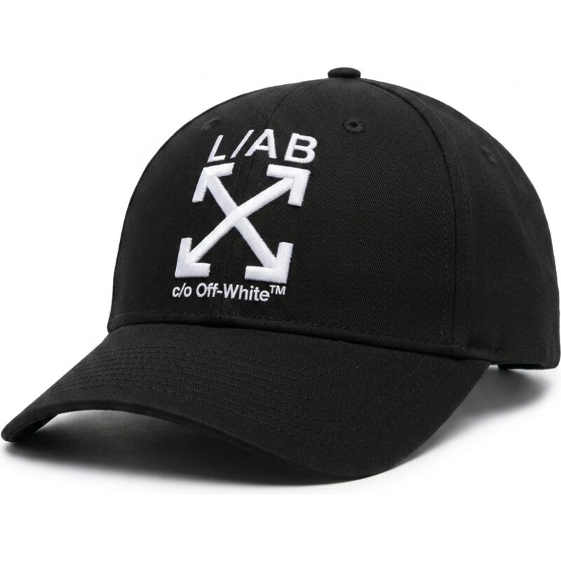 casquette-courbee-noire-ajustable-avec-logo-blanc-clamp-arrows-twill-l-ab-c-o-off-white casquette-courbee-noire-ajustable-avec-logo-blanc-clamp-arrows-twill-l-ab-c-o-off-white