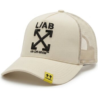 Mützen gebogen beige snapback Clamp Arrows von L/AB c/o Off-White™
