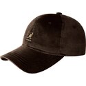 casquette-courbee-marron-ajustable-cord-baseball-kangol
