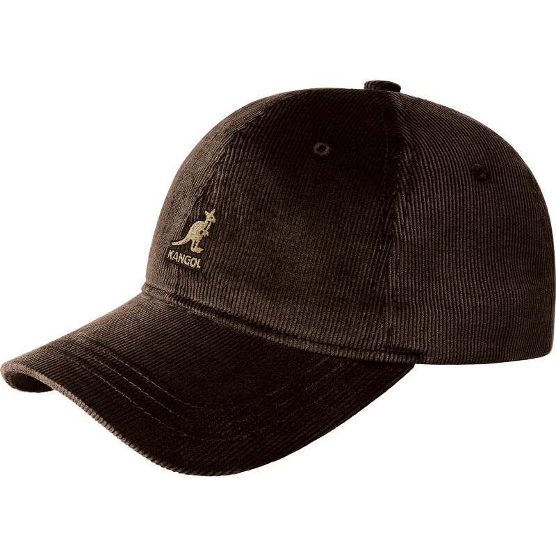 casquette-courbee-marron-ajustable-cord-baseball-kangol
