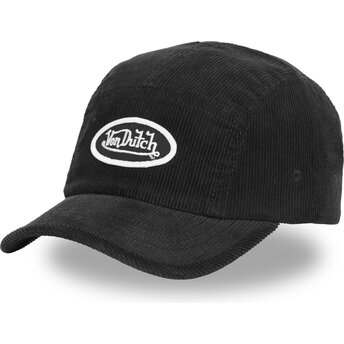 Mützen gebogen 5 panel schwarz verstellbares band C5P VEL05 von Von Dutch