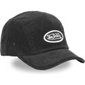 casquette-5-panel-courbee-noire-et-blanche-ajustable-c5p-vel05-von-dutch