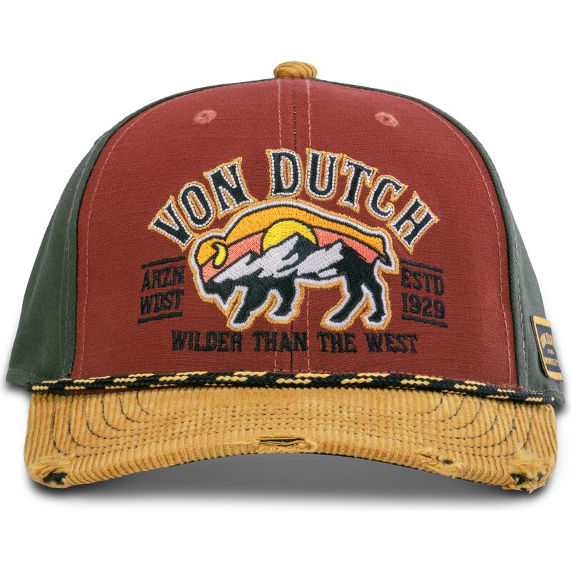 casquette-courbee-rouge-et-grise-snapback-sem15-von-dutch
