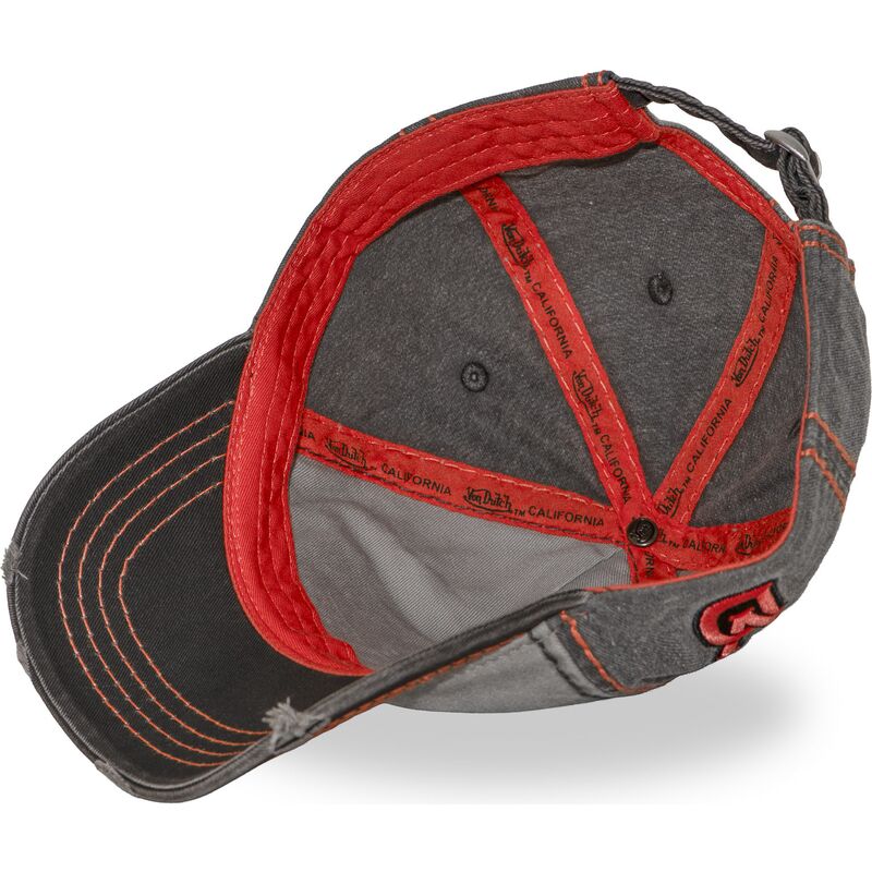 casquette-courbee-grise-ajustable-retro16-von-dutch