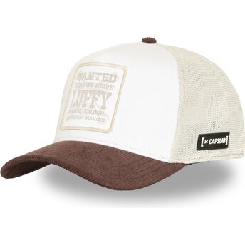 Mützen gebogen beige snapback OP9 BICO Monkey D. Ruffy One Piece von Capslab
