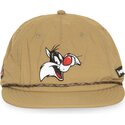 mutzen-flach-beige-snapback-loo13-goob-silvester-looney-tunes-von-capslab