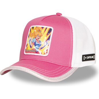 Mützen gebogen rosa snapback PRI7 Max Power Bros. Prinzessin Peach Super Mario Bros. von Capslab