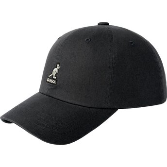 Mützen gebogen schwarz verstellbares band Washed Baseball...