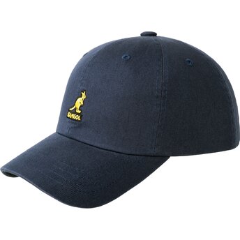 Mützen gebogen marineblau verstellbares band Washed Baseball Navy von Kangol