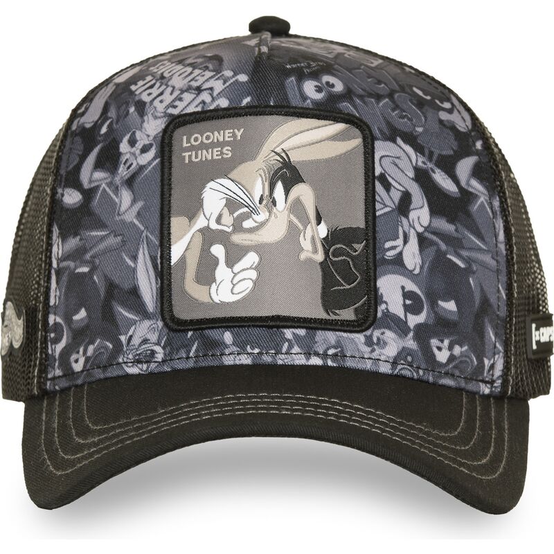 casquette-trucker-noire-bugs-bunny-et-daffy-duck-loo14-duo-looney-tunes-capslab casquette-trucker-noire-bugs-bunny-et-daffy-duck-loo14-duo-looney-tunes-capslab