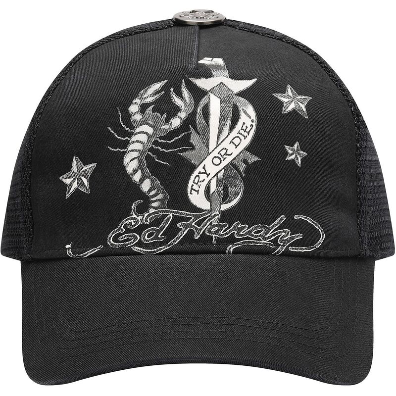 mutzen-gebogen-schwarz-snapback-dagger-scorpion-von-ed-hardy mutzen-gebogen-schwarz-snapback-dagger-scorpion-von-ed-hardy