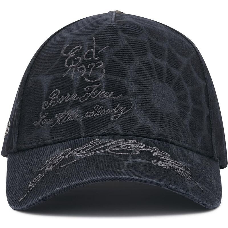 mutzen-gebogen-schwarz-snapback-spiderweb-von-ed-hardy mutzen-gebogen-schwarz-snapback-spiderweb-von-ed-hardy