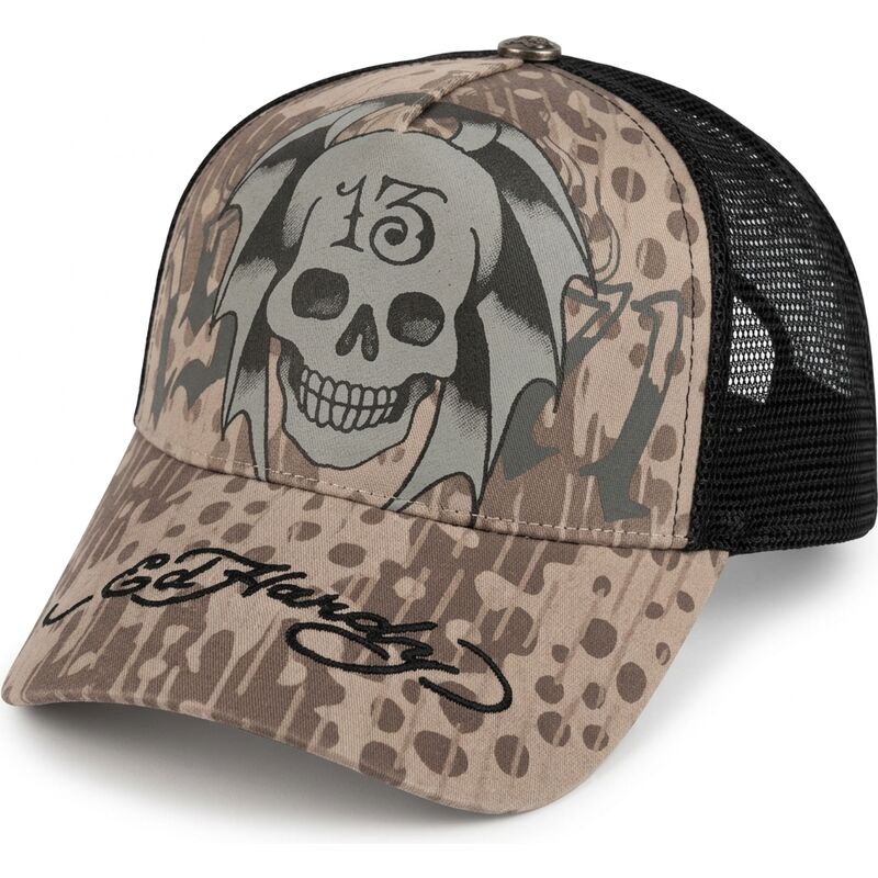 mutzen-gebogen-grau-snapback-13-skull-von-ed-hardy mutzen-gebogen-grau-snapback-13-skull-von-ed-hardy