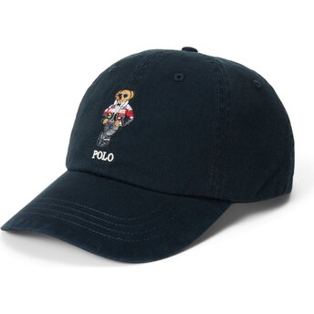 Casquette courbée noire ajustable Woven Polo Bear Polo Ralph Lauren