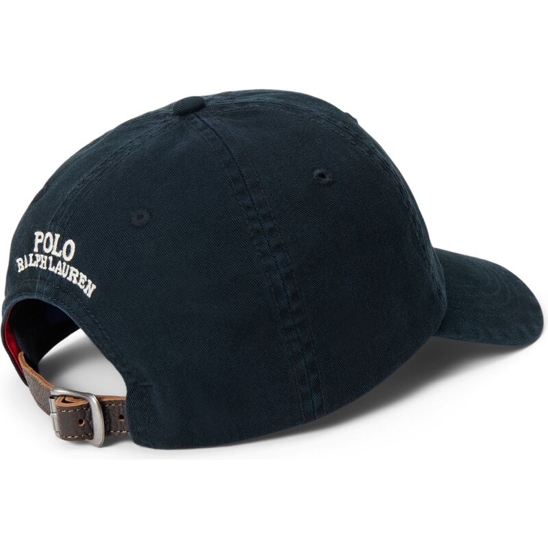 casquette-courbee-noire-ajustable-woven-polo-bear-polo-ralph-lauren