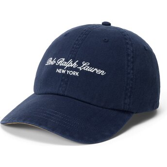 Mützen gebogen marineblau verstellbares band Woven Script von Polo Ralph Lauren
