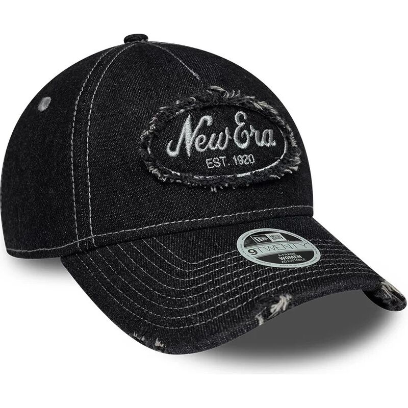 casquette-courbee-noire-ajustable-pour-femme-9twenty-a-frame-distress-new-era