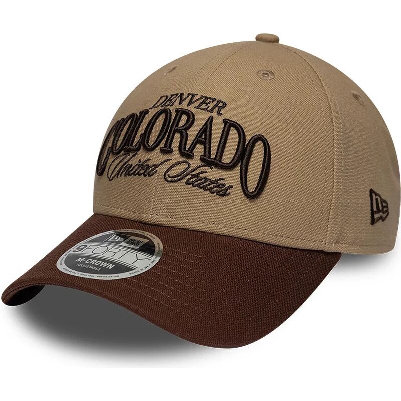 mutzen-gebogen-braun-verstellbares-band-9forty-m-crown-wordmark-der-denver-colorado-von-new-era