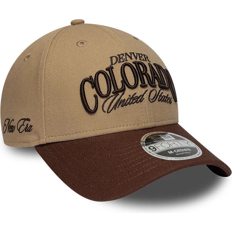 mutzen-gebogen-braun-verstellbares-band-9forty-m-crown-wordmark-der-denver-colorado-von-new-era
