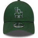 mutzen-gebogen-grun-verstellbares-band-9forty-team-outline-der-los-angeles-dodgers-mlb-von-new-era