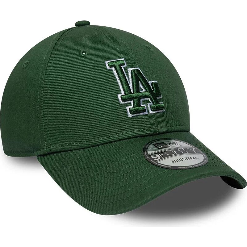 mutzen-gebogen-grun-verstellbares-band-9forty-team-outline-der-los-angeles-dodgers-mlb-von-new-era